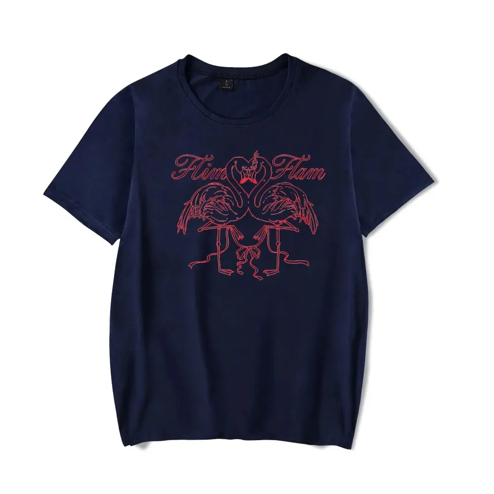 Camiseta Flamingo Flim Flam Masculina E Feminina, Camiseta De Manga Curta, Merch, Rosa Claro, Love Birds, Estampa Estilo Casual