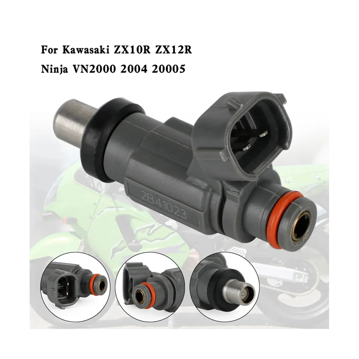 4 Pcs Fuel Injector 49033-0003 for Kawasaki ZX10R ZX12R Ninja 