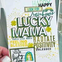 2025 New English Clear Stamp Feb Mar Apr Monthly Sentiments Transparent Stamps For DIY Scrapbooking/Photo Album Decor Stamps 4