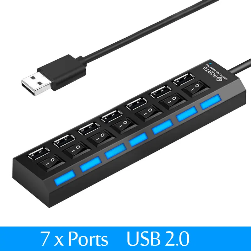 USB 2.0 7 Ports