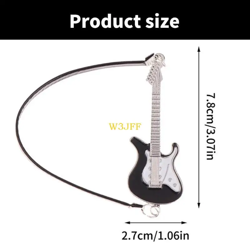 W3JF 1:12 인형의 집 기타 장식 장난감 피규어 가구 소녀 플레이 세트 척