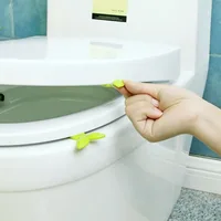 1PC Green Leaf Shape Toilet Lid Lifter, Pull Handle, Toilet Flip Cover, Lift Toilet Pull Ring 2