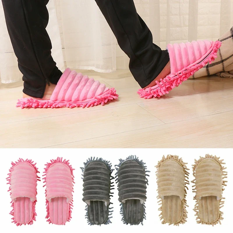 Floor Dust Cleaning Slippers Shoes Mop Caps Cleaning Tools