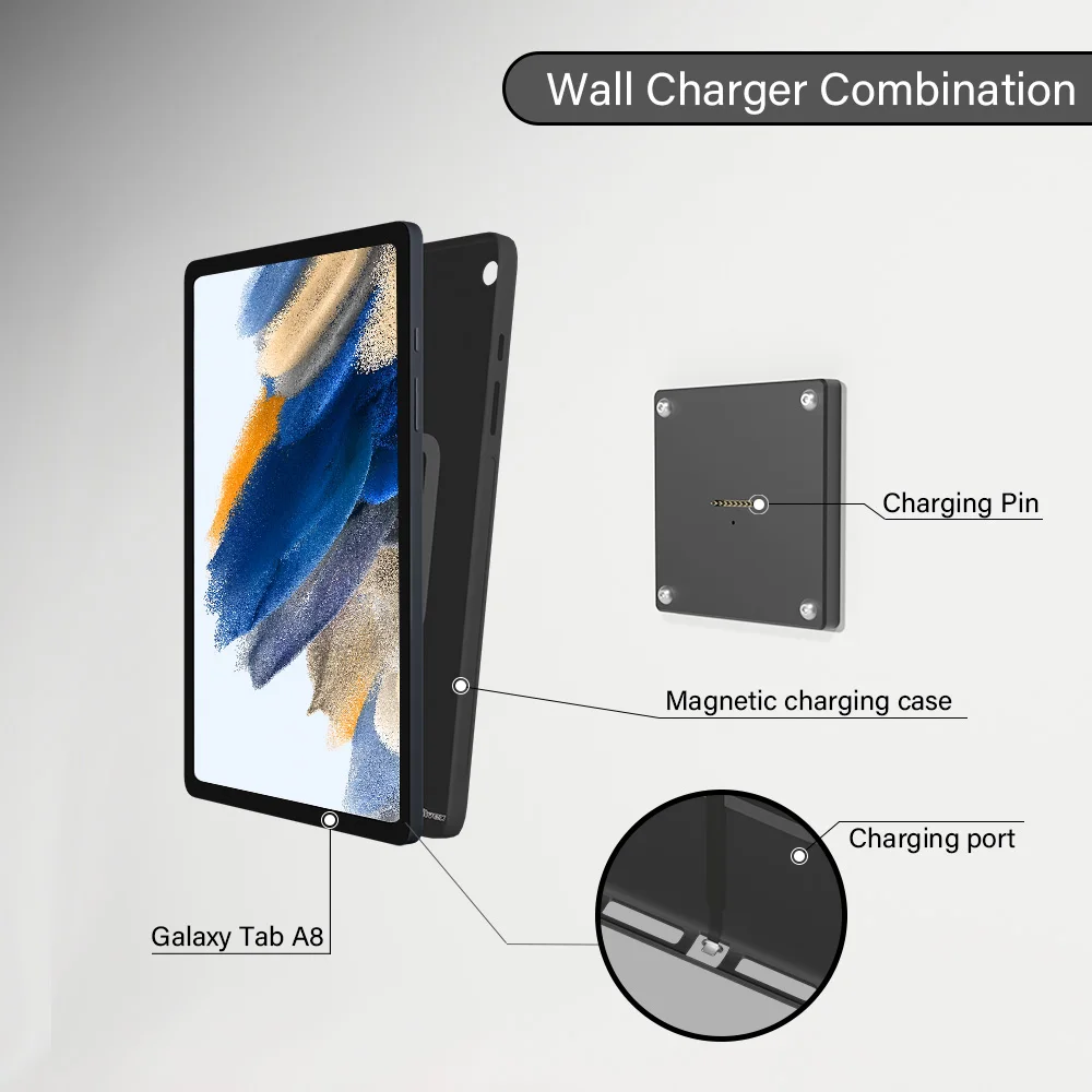 Wall Mount Galaxy Tab S6 Wireless Charging POE For Samsung Galaxy