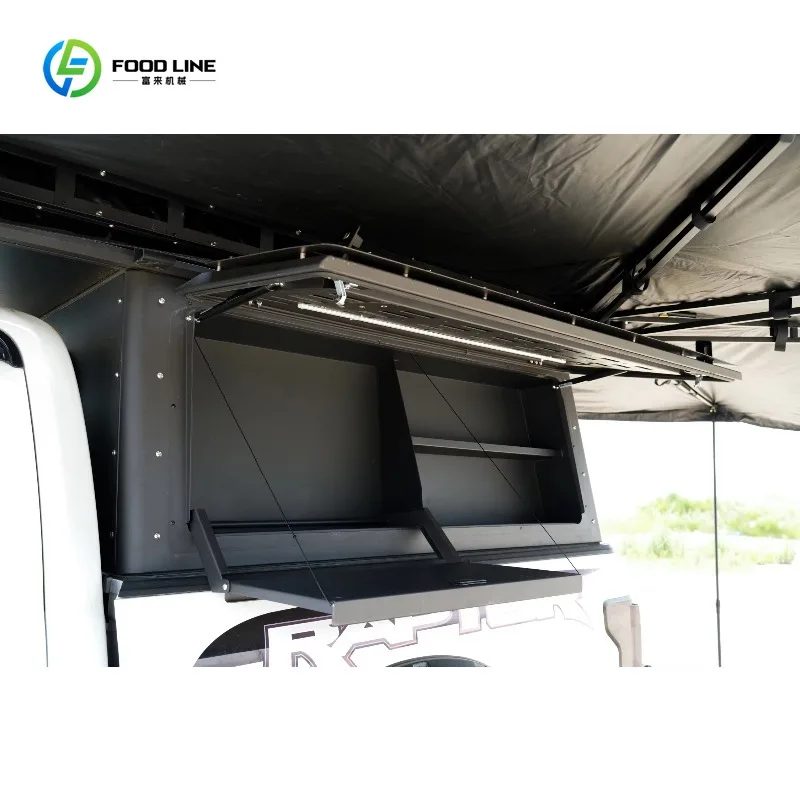 Tenda da Tetto Rigida per Pickup, Leggera e Moderna, Espandibile per Campeggio Outdoor 4x4, Facile da Montare, Personalizzabile - immagine 5