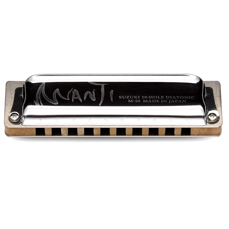 Suzuki M20 Manji Diatonic Harmonica 10 Holes 20 Notes Blues Harp C D Professional Quality Japan Musical Instruments M-20 diatonic harmonica mouth harp