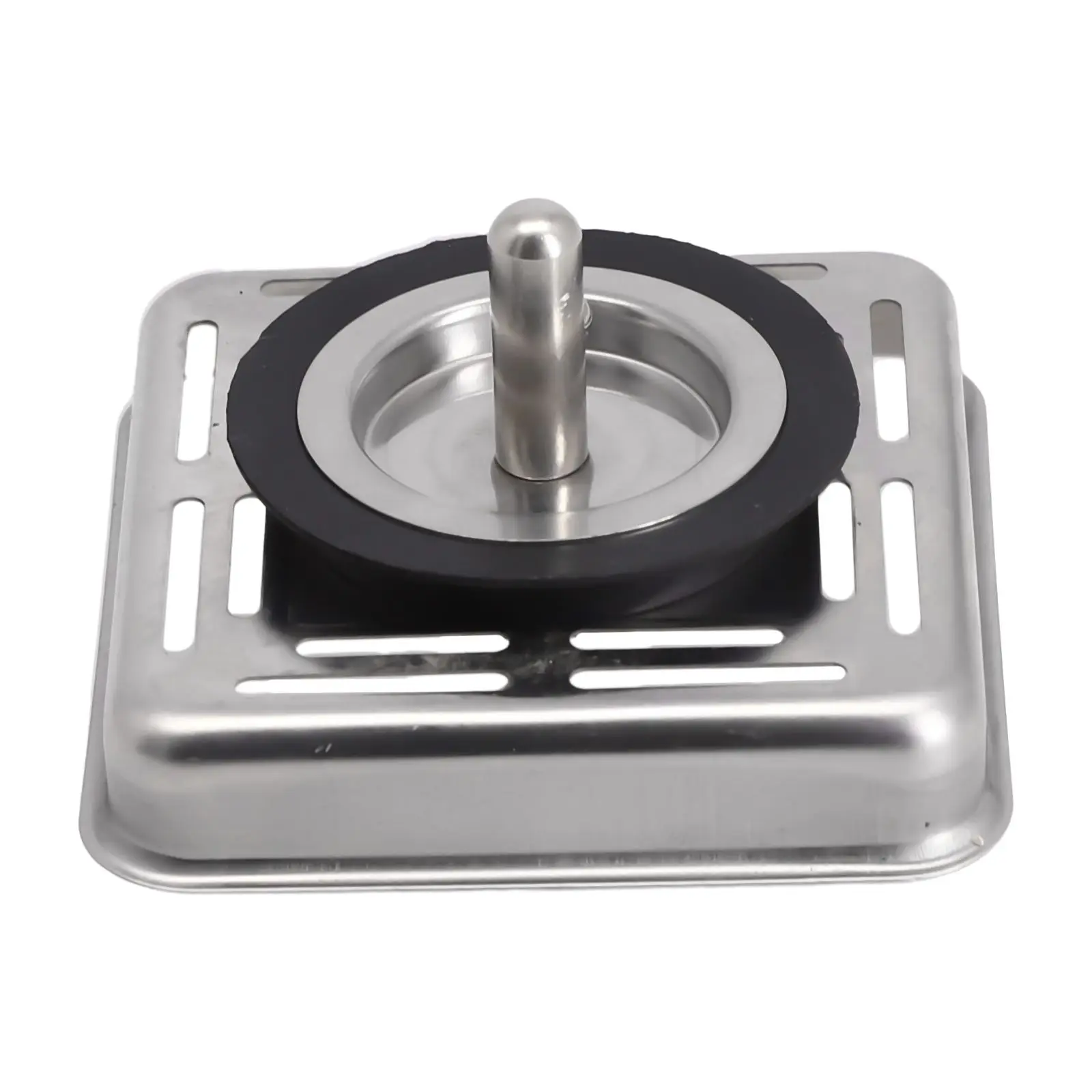 

Square Stainless Steel Kitchen Sink Strainer Drainer Post Stopper Waste Plug Waste Plug Sink Filter Basin Sink Drain