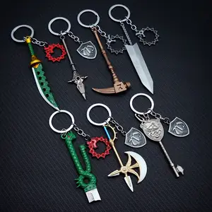 CWFDY set ONE PIECE Keychain Trafalgar Law Ring Holder Dracule Mihawk Espada  Preta Brinquedo Chaveiro Homens Chaveiro Cosplay 2104097982060 De $198,42