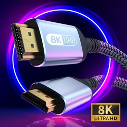 Ultra HD 8K HDMI 2.1 High-Speed Braided Cable - 2m