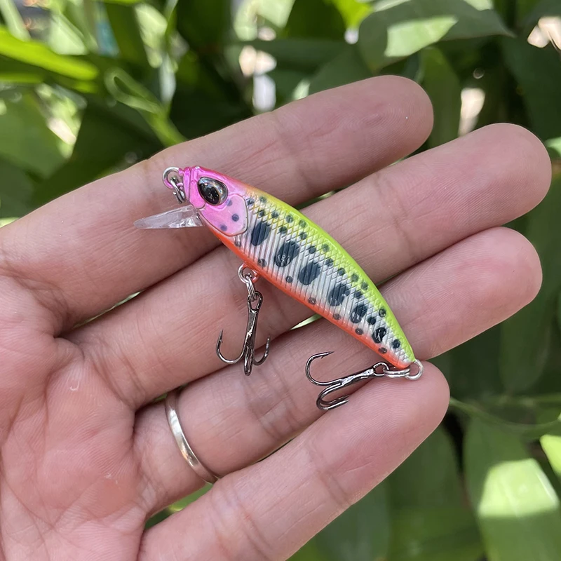 Sinkender Minnow-Angelköder, 6,5 g, 48 mm, künstlicher Hartköder, Wobbler, Swimbait, Bass, Forelle, Hecht, 48S – Detail 8