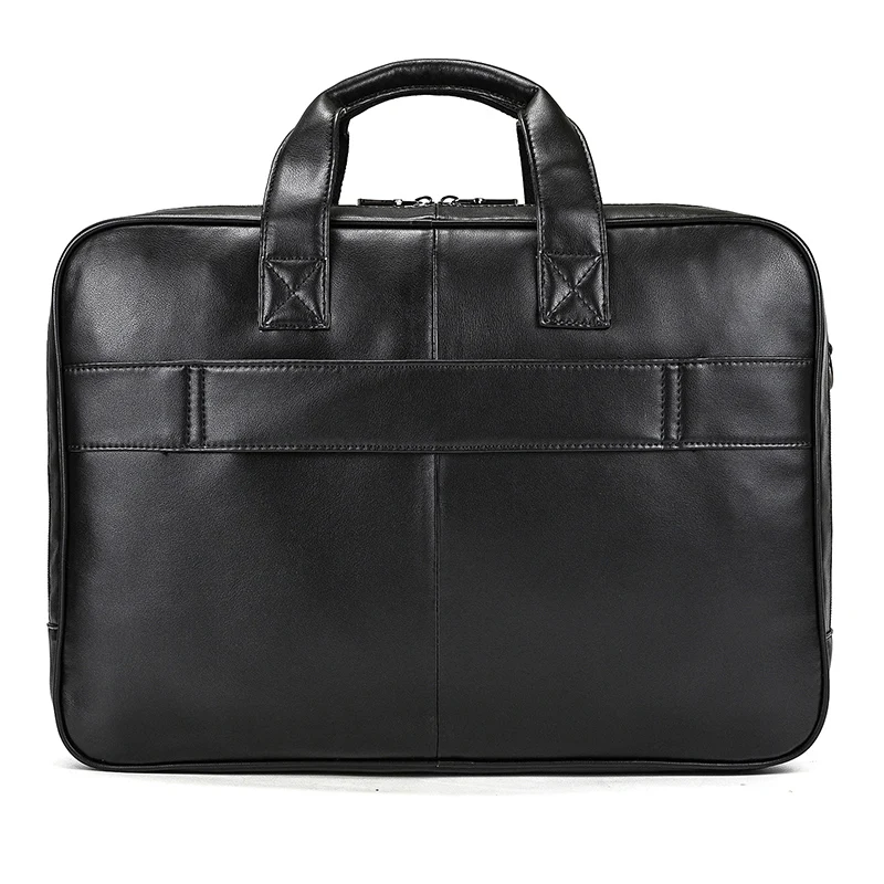 Genuine Leather Men Business Bag Briefcase | Big Genuine Leather Bag Laptop Big - Aliexpress