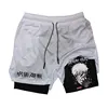 Men Running Shorts Summer Sportswear Short Pant 2 In 1 Training Workout Male Gym Fitness Sport Shorts 2