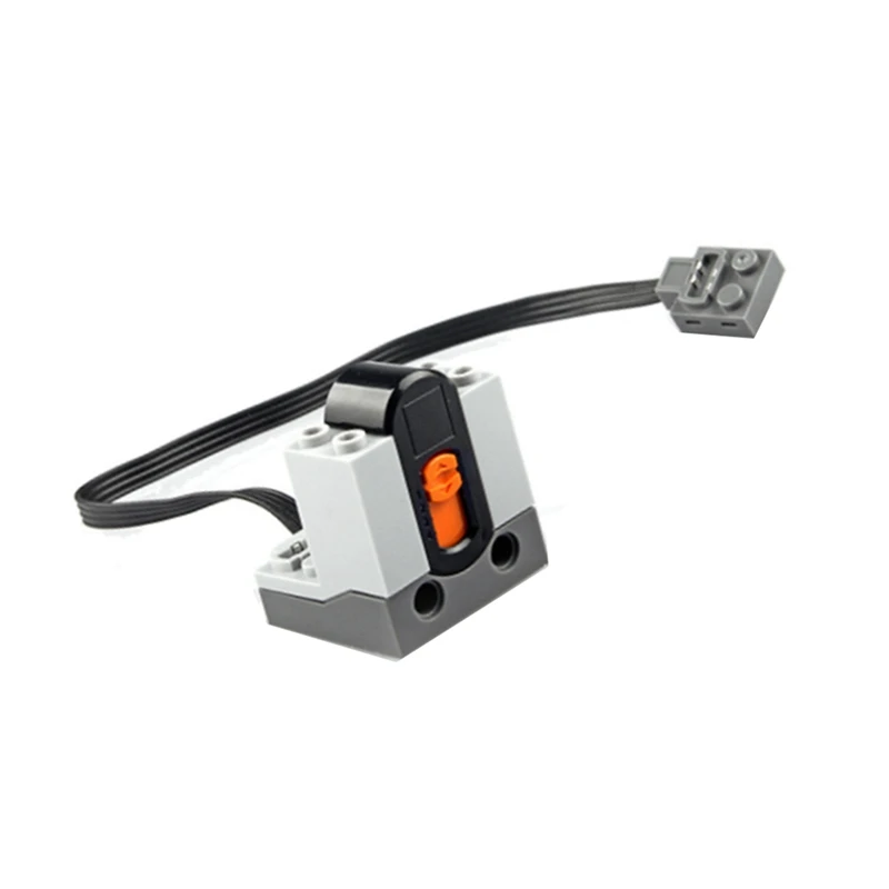 전원 기능 세트 L 모터 서보 모터 배터리 박스, IR 속도 리모컨 리시버 MOC 빌딩 블록