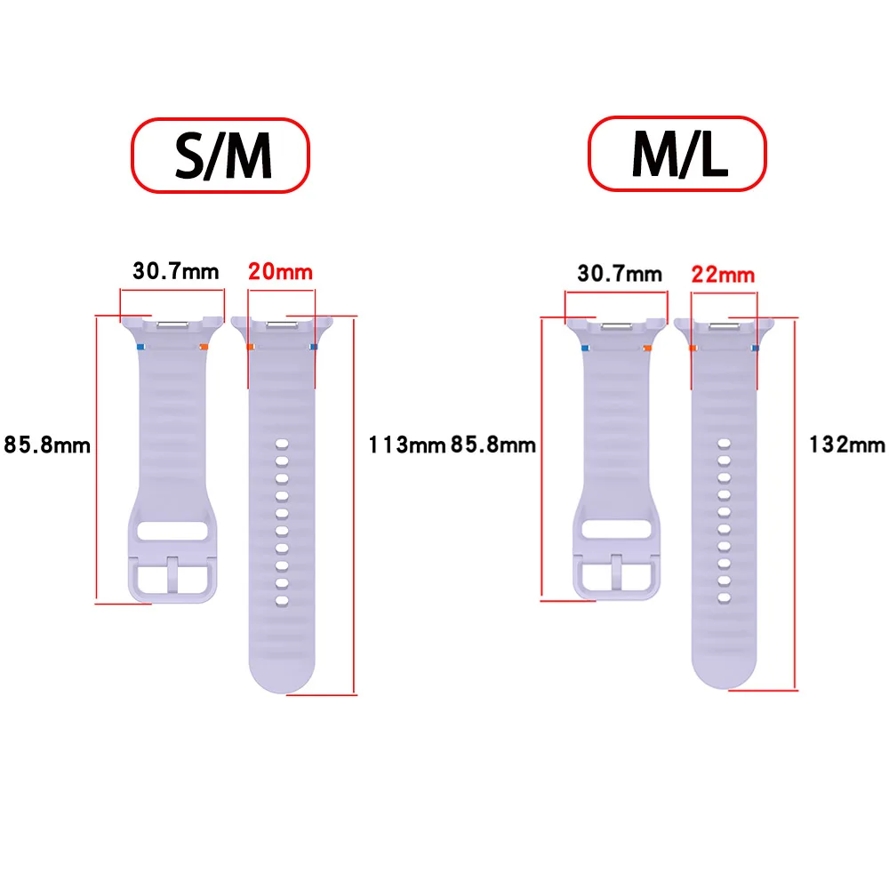 Silicone Wristband Bracelet for Smartwatch - 44mm/40mm Accessories