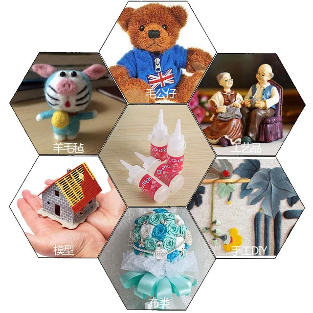 Alcohol Adhesive Transparent Crafts Glue 30ml Quick Drying Removable Screw  Lid Handcrafts Supplies for Home Kindergarten