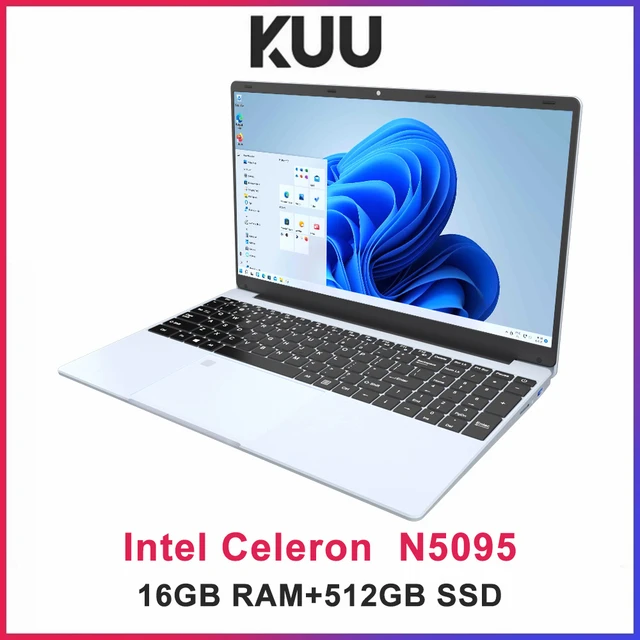 KUU YEPBOOK 15.6 Inch FHD Laptop 16GB RAM 512GB SSD Windows 11 Notebook  Intel Celeron N5095 Office Backlit with Fingerprint - AliExpress