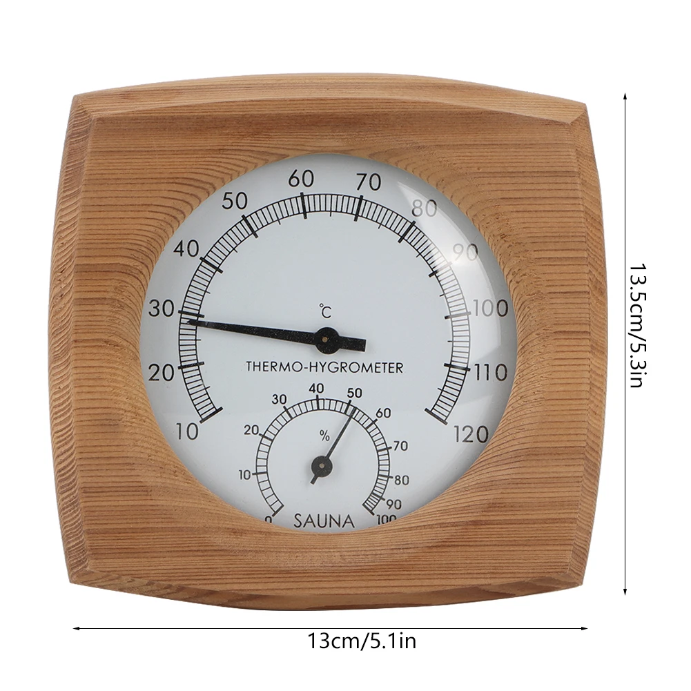 2 In 1 Indoor Wood Sauna Room Thermometer Steam Room Sauna Room Accessories 5