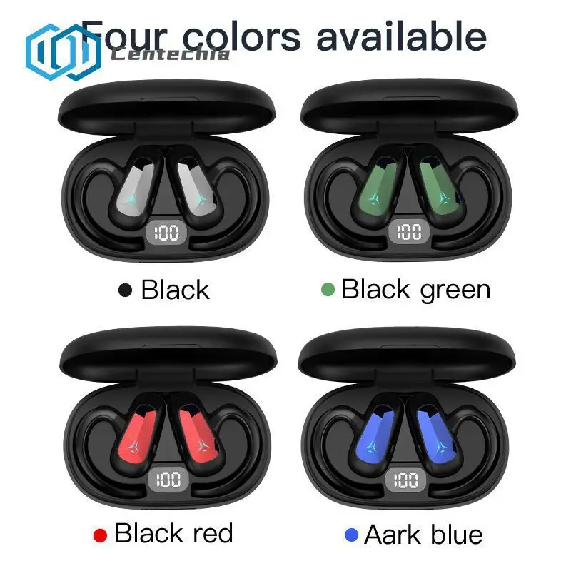 Tws-T8 Cuffie A Conduzione Ossea A Conduzione D'Aria Montate Sull'Orecchio Auricolari Wireless Blue-Tooth Cuffie Sportive Da Lavoro Con Microfono