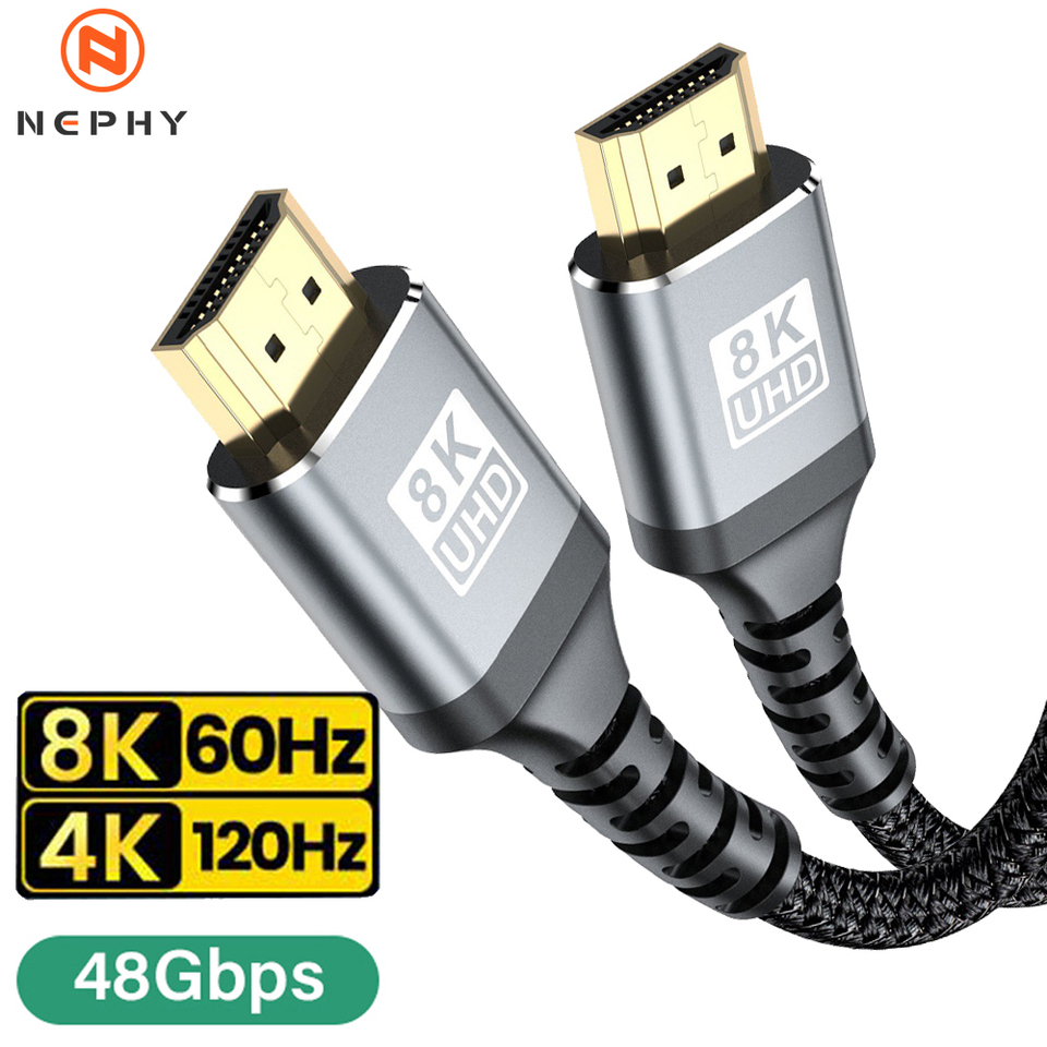 8K 60HZ 4K 120HZ HDMI 2.1 Cable For Xiaomi mi TV Box PC Laptop PS4 PS5 Ultra HD High Speed Wire 1M 2M 3M 5M 7M 1 2 3 5 7 Meters