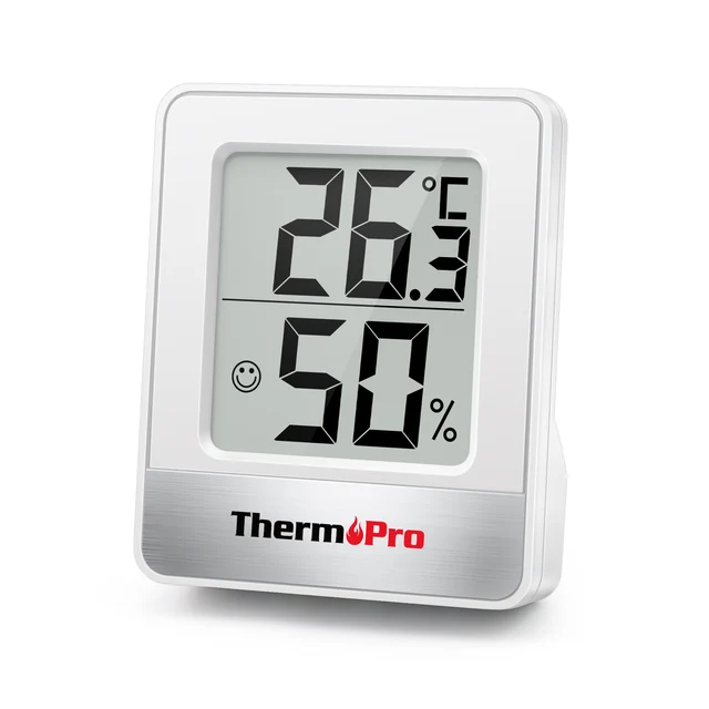 ThermoPro Digital Indoor White Hygrometer and Thermometer in the