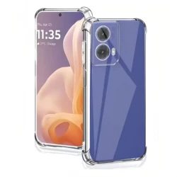 Durable Shockproof Silicone Phone Case with Clear Protective Cover - Motorola Edge+ (2023) (Transparent)