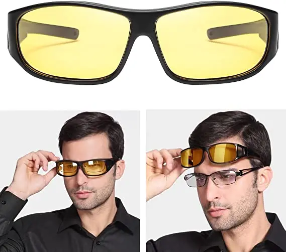 Car Night Vision Sunglasses Safety Driving Goggles Night Driving Glasses Unisex Sun Glasses UV Protection Sunglasses night vision sunglasses