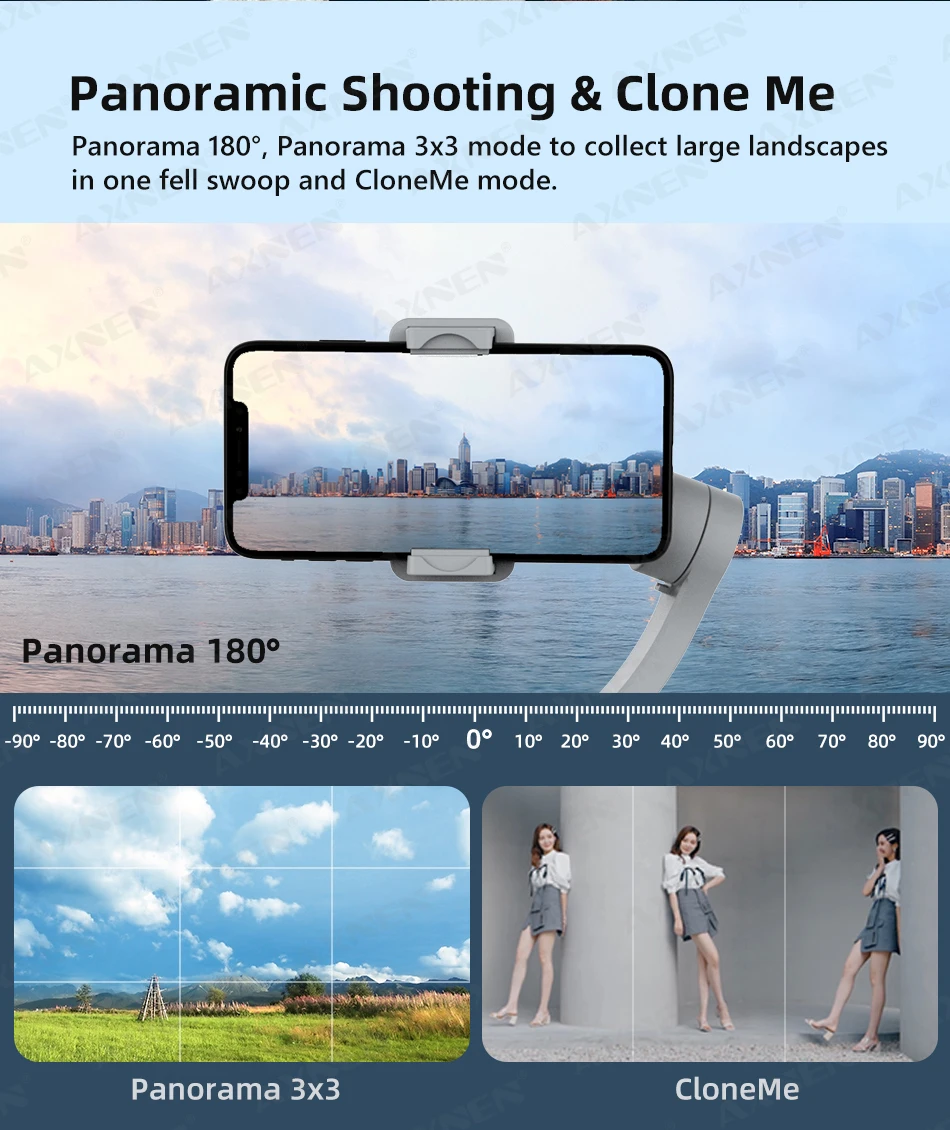 3-axis Gimbal Stabilizer For Smartphone With Fill Light & Tracking_voghion.com