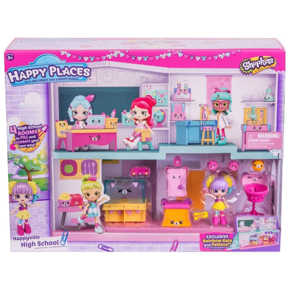 

Shopkins Happy Places Happyville High School Happy Home Toy set Children's Gifts