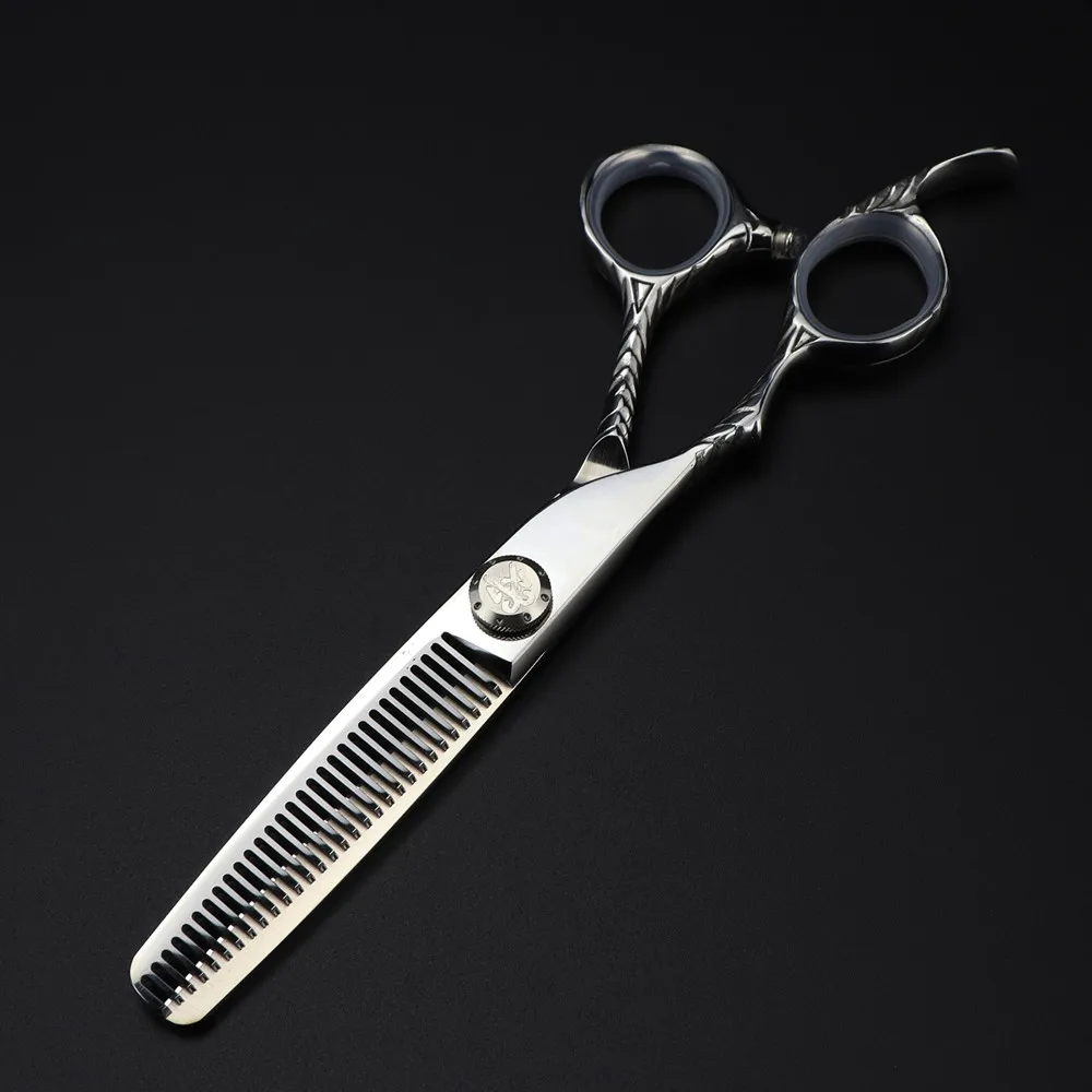 전문 JP 440c 스틸 6 인치 왼손 헤어 가위, 이발, 마카, 헤어 커팅, 미용사 가위