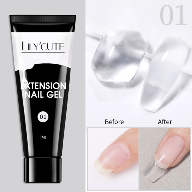 15ml Quick Extension UV Gel Polish Nails Semi Permanent Slip Solution Liquid For Manicure Nail Art Extension Design