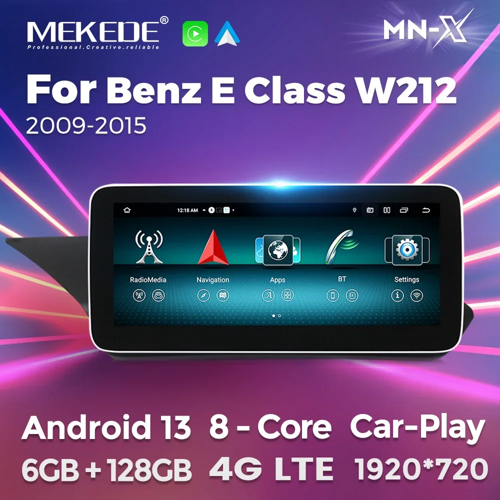W212 Android W212 Android 13 Wireless CarPlay For Mercedes Benz E Class 2009to2015 ...
