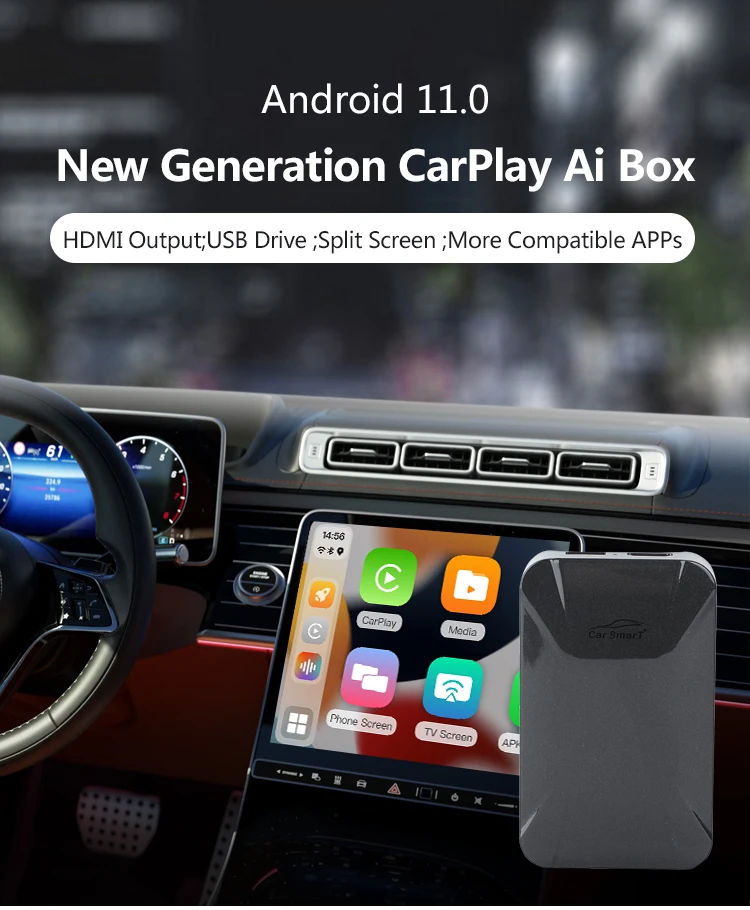 Cp308 Carplay Ai Box Android 11 Wireless Carplay Wireless 