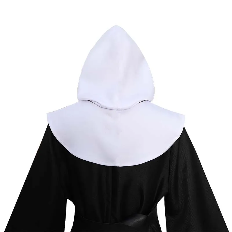 Disfraz De Monja Negro Para Niños Con Capucha Cospl | Meses Sin Interés
