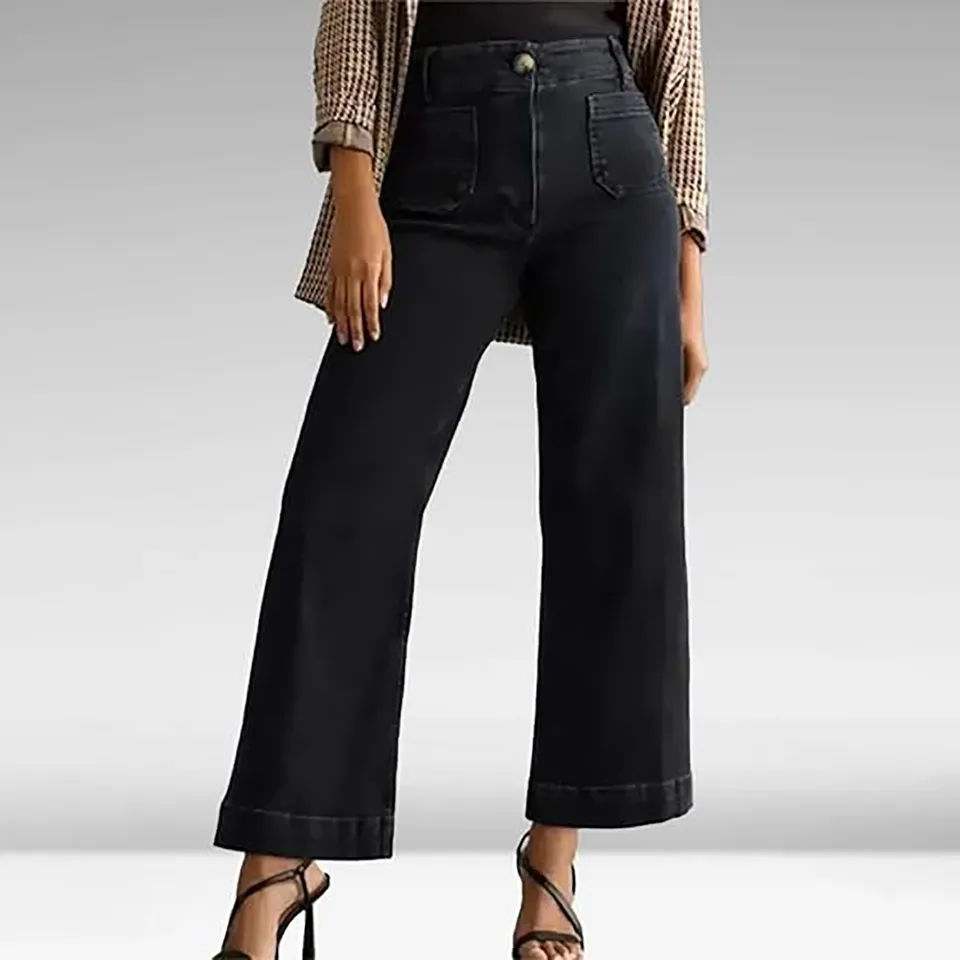 Women's Comfortable Flared Wide Leg Jeans