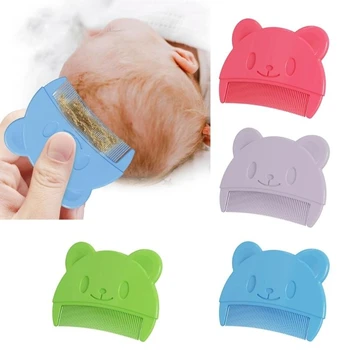 M76C Newborn Hair Comb Fetal Head Dirt Removal Comb Toddler Bathing Comb Newborn Head Massager Combs Infant Grooming Product