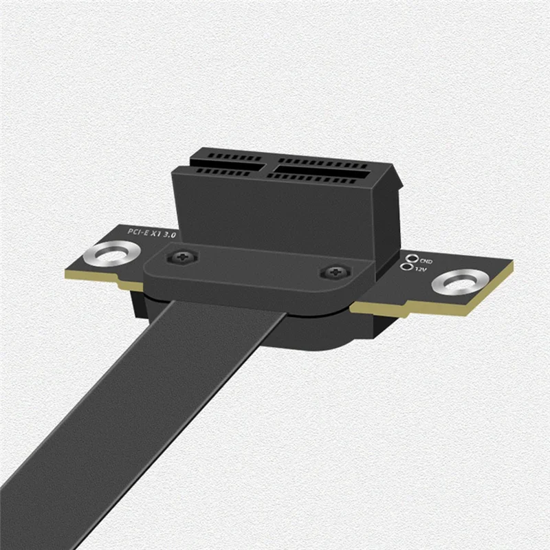 PCIE 익스텐션 케이블, PCI 익스프레스 3.0 1X 수-암 라이저 케이블, PCI-E 1X 연장 어댑터, 90 도, 10cm