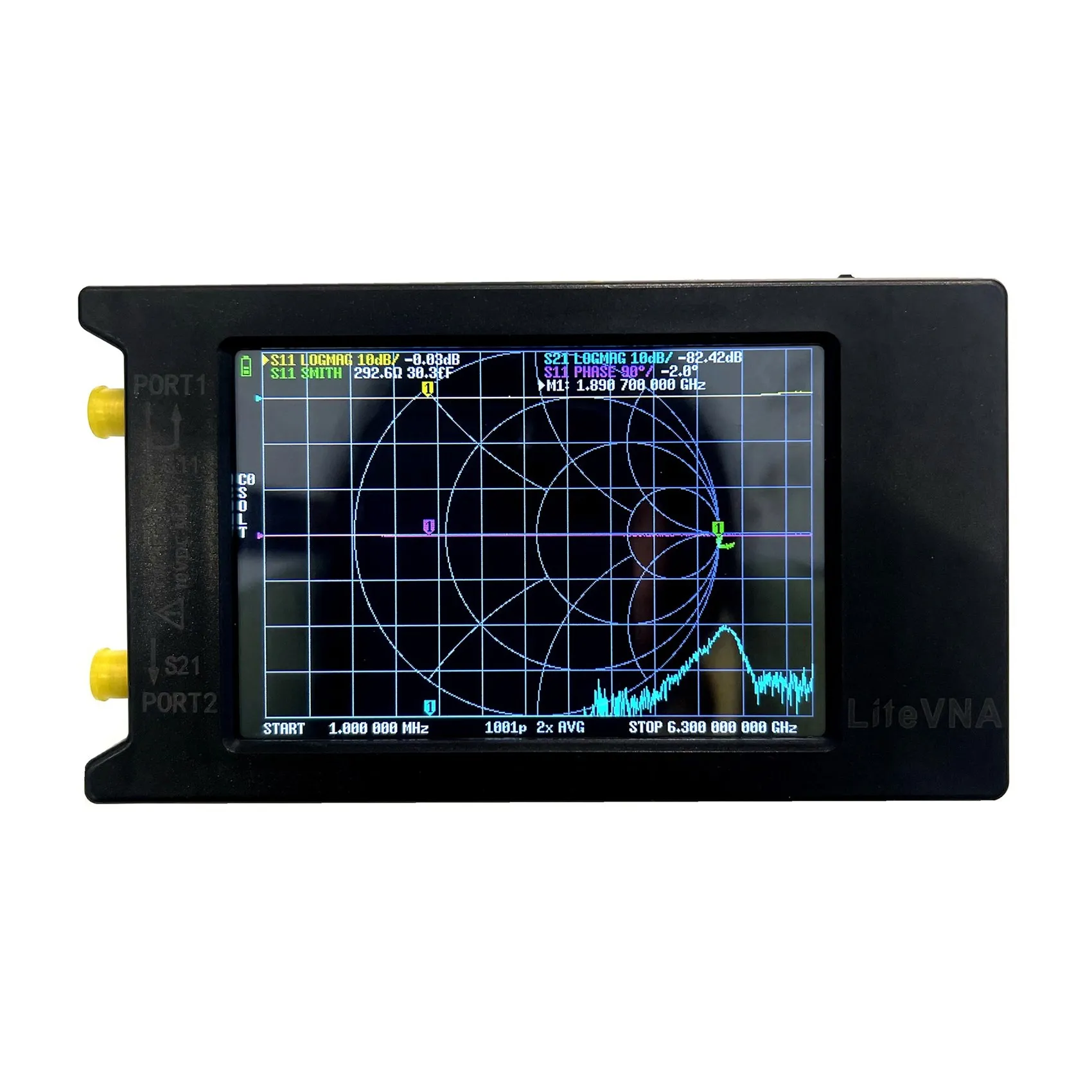 LiteVNA-64 LiteVNA 4 인치 터치 스크린 벡터 네트워크 분석기, HF UHF 안테나 분석기 업데이트, 50KHz-6.3GHz, 신제품