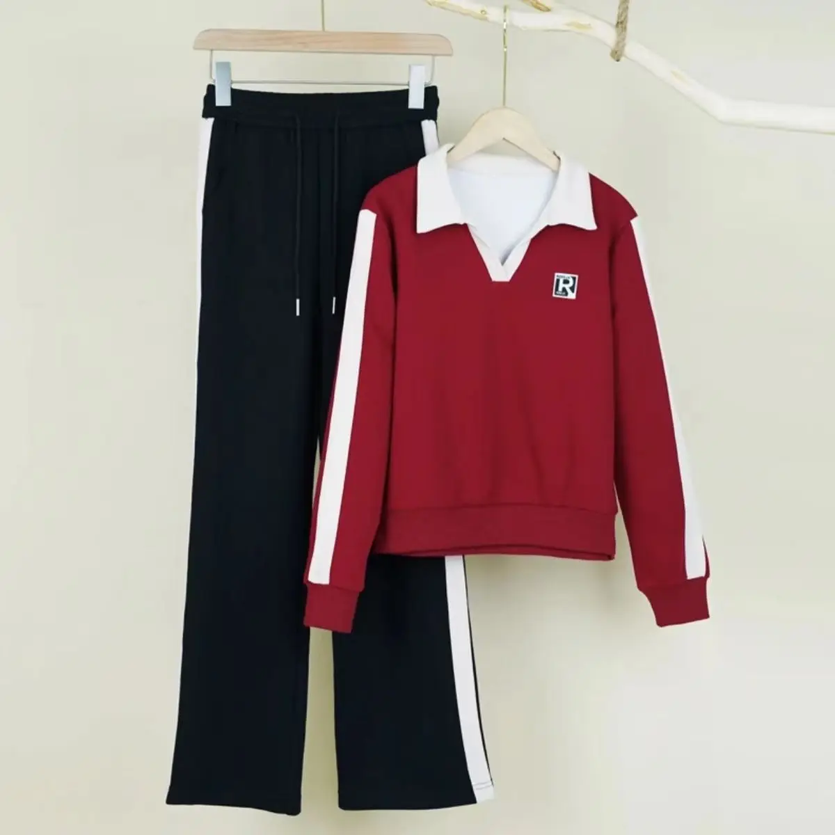 2024 autumn and winter new fashionable temperament slimming loose casual age reducing sportswear two-piece set - Image 5
