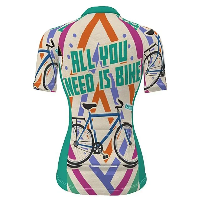 Ride Bike Women Short Sleeve Cycling Jersey Summer Bike Wear Clothing Breathable Triathlon MTB Jersey Maillot Ciclismo