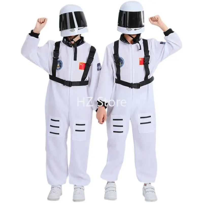 Tuta spaziale simulata alta astronauta Costume Cosplay di Halloween casco  spettacolo di carnevale Performance Wear Fancy Dress Up Adult Kids -  AliExpress