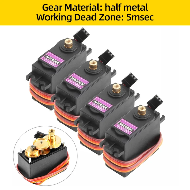 MG995 MG996R Ingranaggio Di Coppia In Metallo Servo Digitale Per - Foto 4