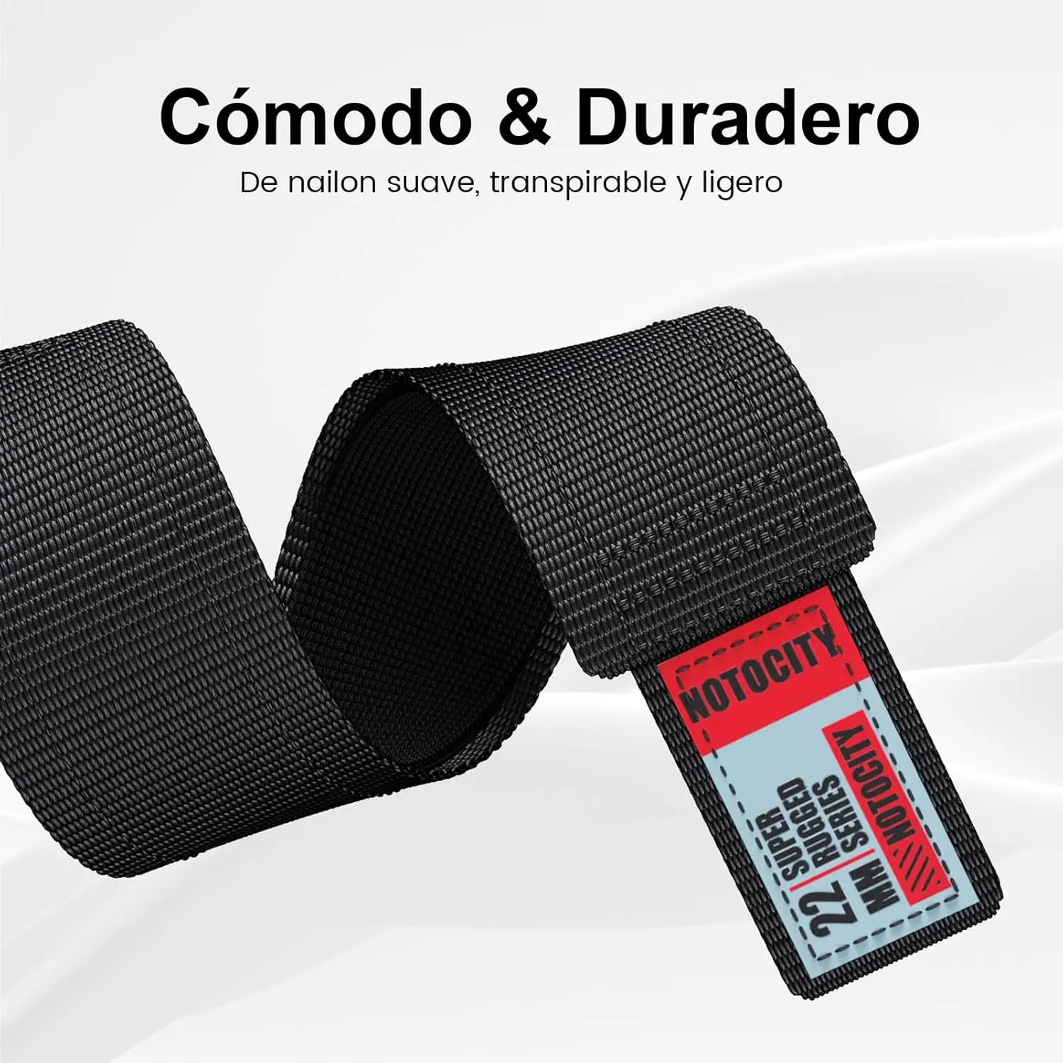 Versatile Nylon Smartwatch Band - 22mm Width
