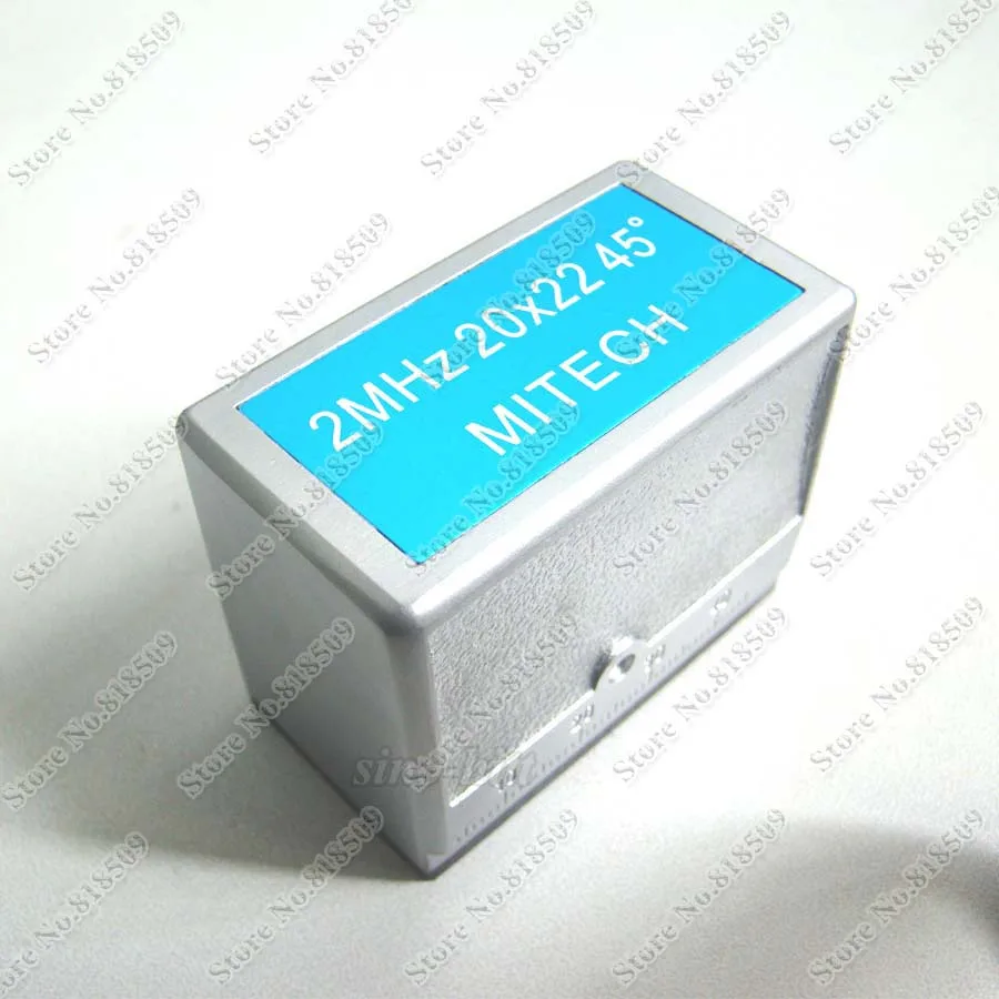 Mitech 2MHz 20x22mm 45 degree Angle Beam Probe Transducer for Ultrasonic Flaw Detector