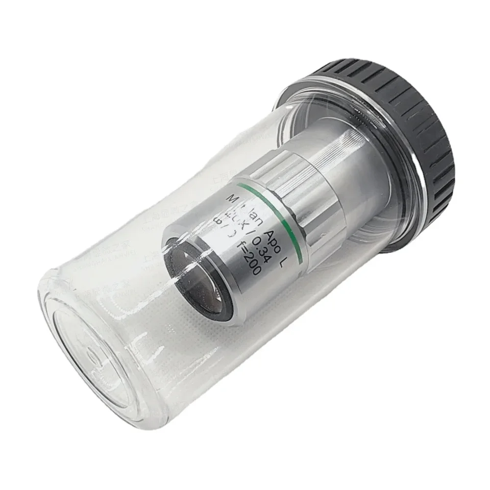 Lot De 10 Boîtes De Rangement Pour Objectifs Microscope - Filetage 20,3 Mm, Plastique Transparent, 60 Mm De Diamètre