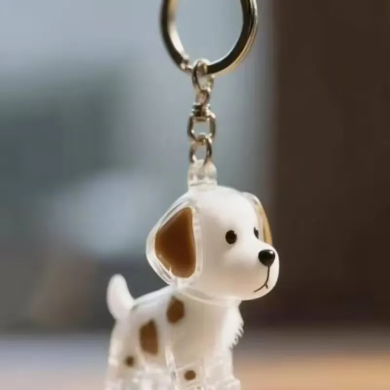 Portable Pet Memory Capsule Pet Hair Memorial Keychain - Transparent Fur Keepsake Bottle For Cats & Dogs Hair Charms