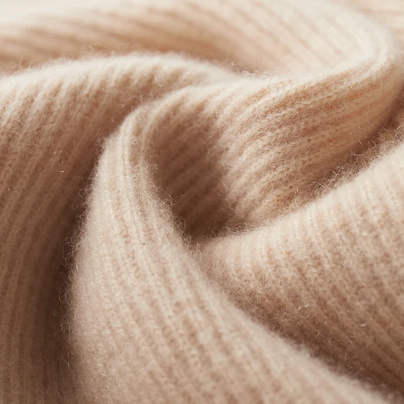 Autumn and Winter New 100% Pure Wool Men's Stand Collar Thickened Cardigan  Cashmere Sweater Casual Knitted Large Size Tops 6