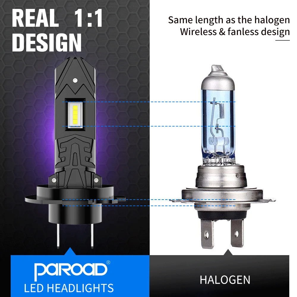 

Headlight LED H7 Turbo LED Bulb 30W Wireless for Car Head Lamp LED 4000LM Super Bright Lightness Ultra White