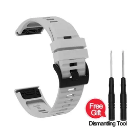 Premium Silicone QuickFit Watch Strap - 22mm/26mm - Quick Fit 22mm (GRAY)