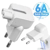 1-5PCS Mini EU Fast Charging Adapter Travel Converter Charger Power Adapters for IPad Pro 10W 12W MacBook AC Power Wall Plugs