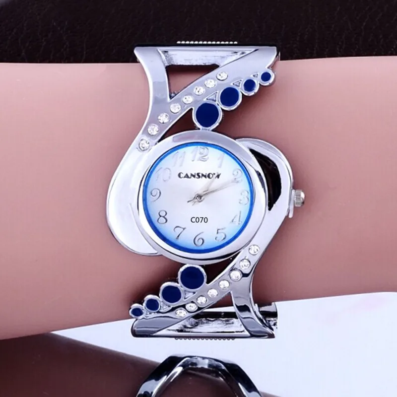 Womens Watch New Design Women Bangle Wristwatch Quartz Crystal Luxury Relojes Rhinestone Fashion Female Watches Eleagnt Mujer Watch